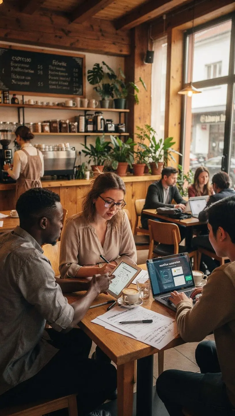 Professional business team collaboration